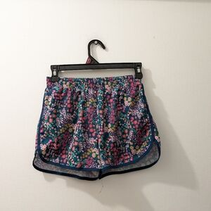 Amazon Essentials Girls Active Running Shorts, Lined, Floral Print, Girls XL 12